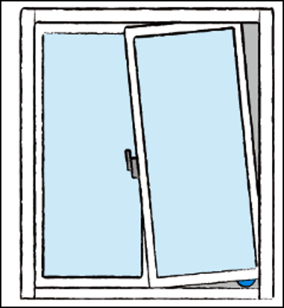 サッシ窓の傾きを直す方法